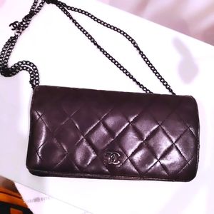 Authentic Chanel Long flap wallet